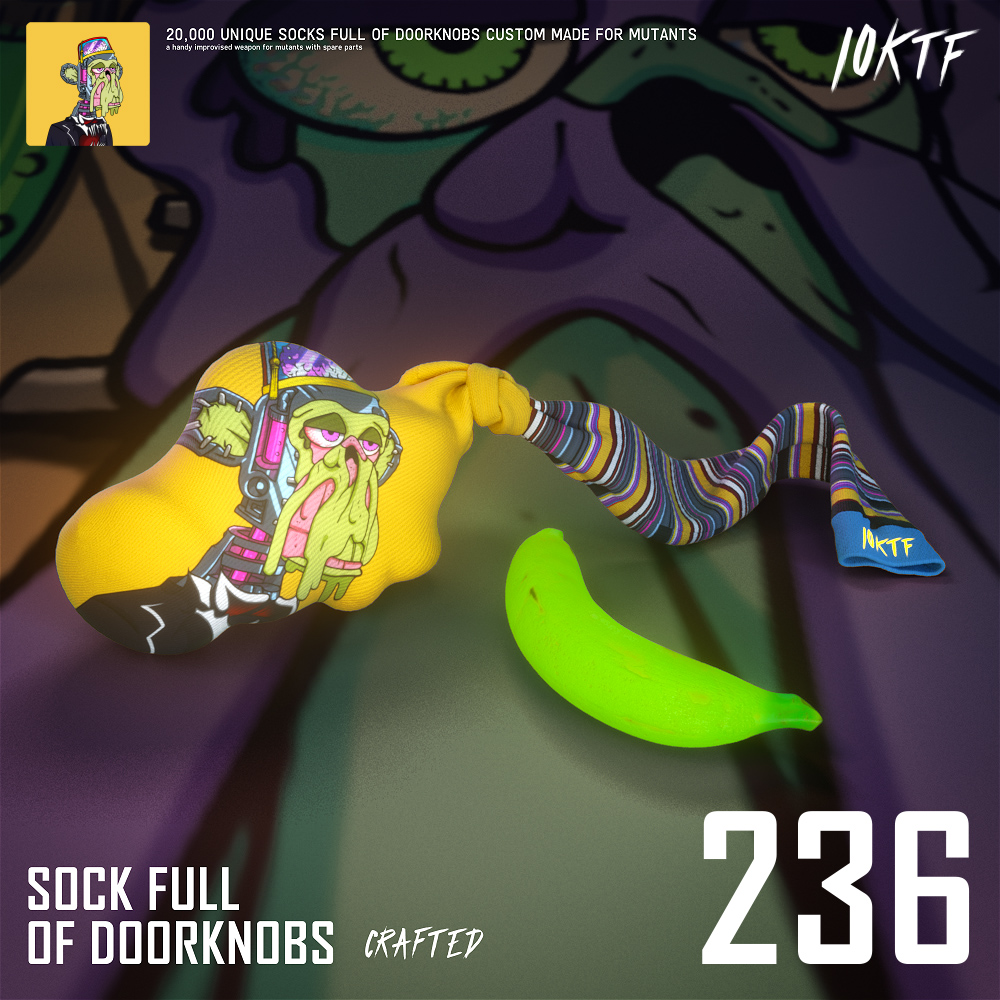 Mutant Sock Full of Doorknobs #236