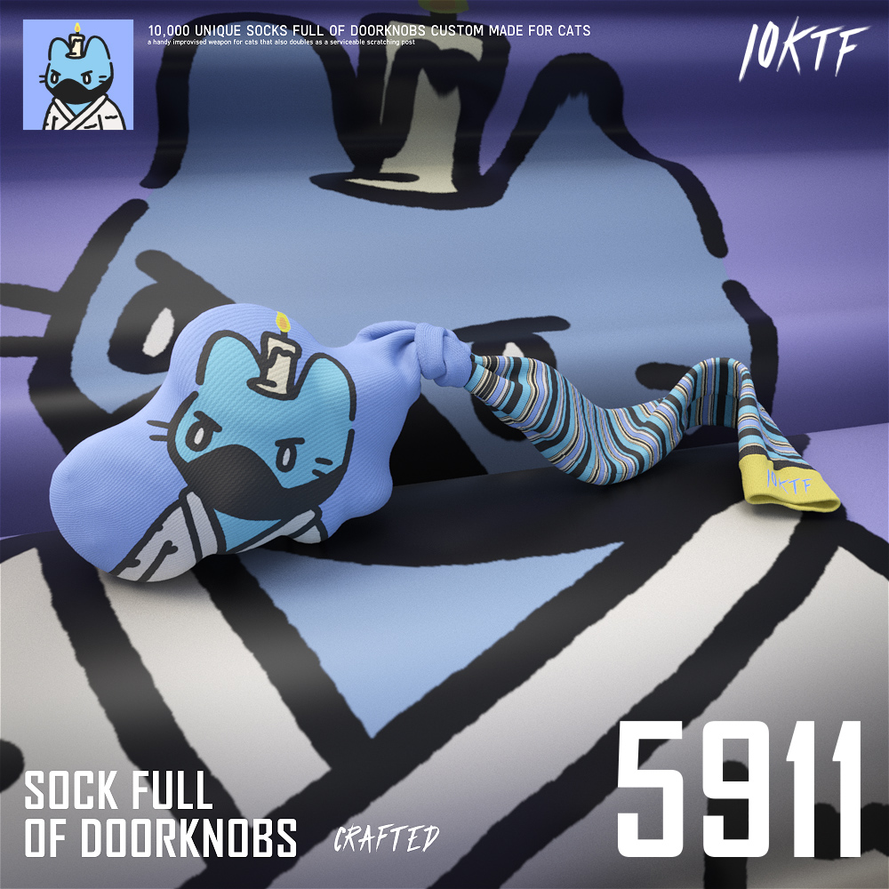 Cool Sock Full of Doorknobs #5911