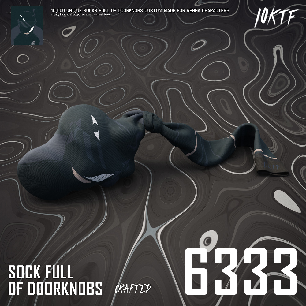 RENGA Sock Full of Doorknobs #6333