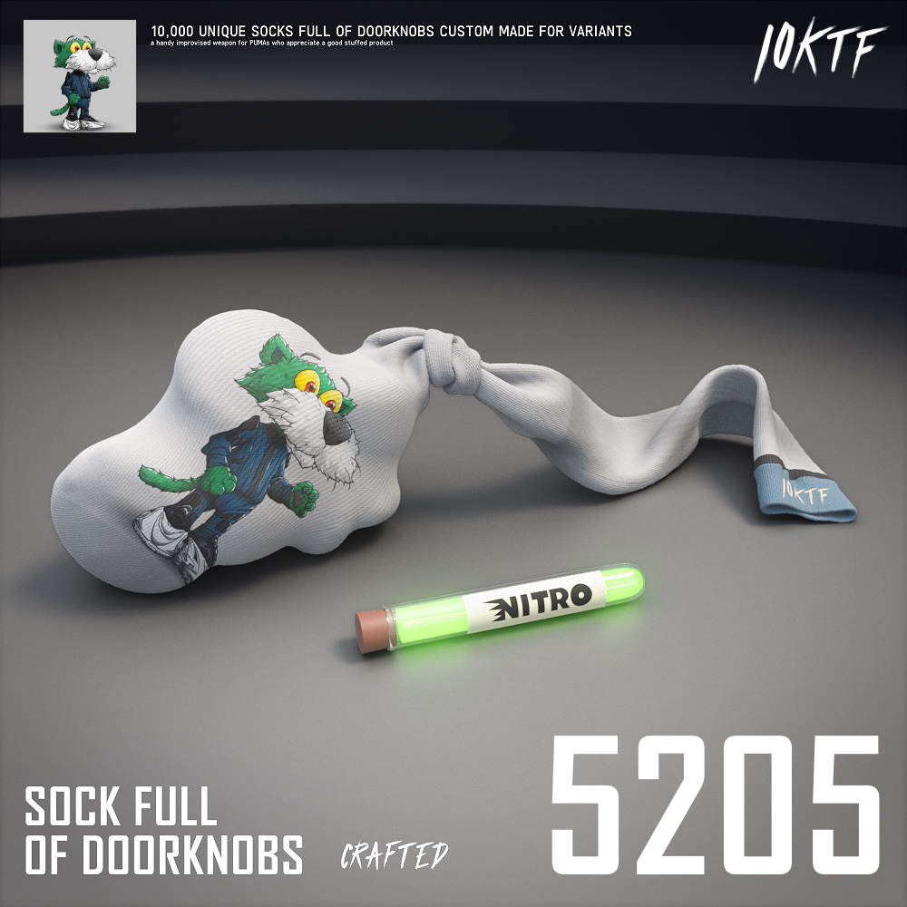 Puma Sock Full of Doorknobs #5205